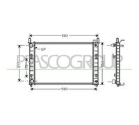 PRASCO Radiatore motore