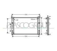 PRASCO Radiatore motore