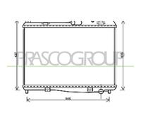 PRASCO FD346R002 Radiatore motore