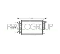 Prasco Radiatore Raffreddamento Motore FT017R001 Prascoselection per Fiat