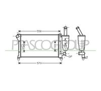 PRASCO FT122R009 Radiatore motore
