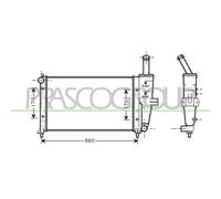 PRASCO FT133R002 Radiatore motore