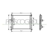 PRASCO Radiatore motore