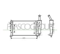 PRASCO FT340R007 Radiatore motore