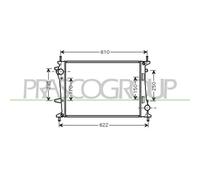 PRASCO FT717R002 Radiatore motore