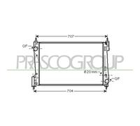 PRASCO Radiatore motore