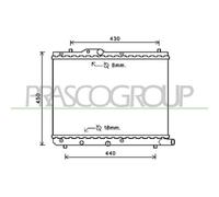 PRASCO SZ034R004 Radiatore motore