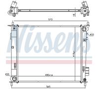 Radiatore, raffreddamento motore NISSENS 66791
