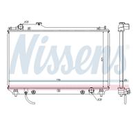 NISSENS Radiatore, Raffreddamento motore 64764