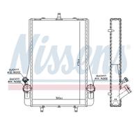 Radiatore Acqua Adatto A per Porsche 911 996 3.6 Carrera 997 3.8 Turbo