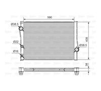 VALEO 701549 Radiatore motore