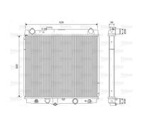 Valeo Radiatore motore 701596 – alette di raffreddamento saldate