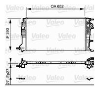 Radiatore, raffreddamento motore VALEO 735182