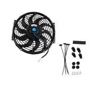 Radiatore Raffreddamento Ventola Di Raffreddamento Del Radiatore Motore Auto Aria Condizionata Riparazione Curva Accessori Universali Parte(7inch 12V80W)