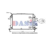 Radiatore Refrigerante Motore Adatto Per Opel Zafira B A05 1.7 CDTi 1.9 2.0