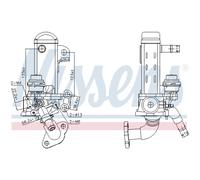 Radiatore, ricircolo gas di scarico NISSENS 989461