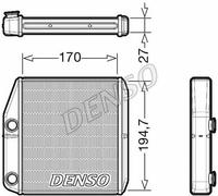Denso Radiatore riscaldamento Fiat 500X Benzina (Multijet) dal 2014 in poi - Originale