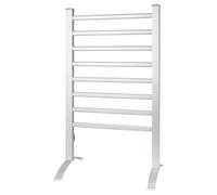 Radiatore Scaldasalviette Elettrico 125W con 8 Elementi in Alluminio Bianco