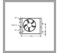 PRASCO SK320R005 Radiatore motore