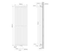 Calorifero Stella radiatore termosifone con set di raccordo diversi colori