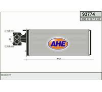 Radiatore stufa IVECO EuroTech MP 190 E 39,190 E 39 /P,190 E39 /FP 287kw 99-