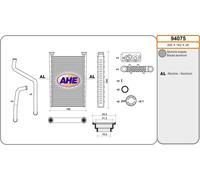 Radiatore stufa MERCEDES AROCS 3236 L 265kw 13-