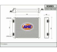 Radiatore stufa RENAULT VEL SATIS BJ0_ 2.2 dCi (BJ0E,BJ0F,BJ0G,BJ0H) 102kw 04-