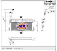 Radiatore stufa SCANIA P,G,R,T - series P 500,R 500 368kw 04-