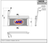 Radiatore stufa SCANIA P,G,R,T - series P 500,R 500 368kw 09-
