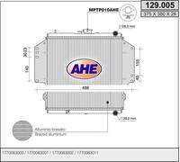 Radiatore SUZUKI SAMURAI Fuoristrada chiuso SJ_ 1.3 Trazione 4x4 47kw 88-04