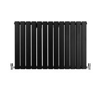 Radiatore Termosifone Termoarredo Design Piatto Pannello Elementi Nero Opaco