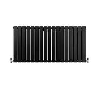 Radiatore Termosifone Termoarredo Design Piatto Pannello Elementi Nero Opaco