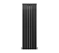 Radiatore Termosifone Termoarredo Design Piatto Pannello Elementi Nero Opaco