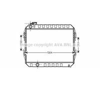 Radiatore, raffreddamento motore NISSENS 64845