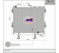 Radiatore TOYOTA LAND CRUISER 200 _J2_ 4.5 D4-D (VDJ200) 173kw 07-
