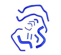 radiatore tubo dell'acqua Compatibile Con Nissan Per Cefiro A33 Per Maxima CA33 VQ30DE 3.0 21503-4Y000 21501-2Y000 Silicone Refrigerante Radiatore Tubo Riscaldatore Olio Radiatore Tubo Acqua