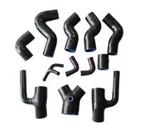 radiatore tubo dell'acqua Compatibile Con S4 RS4 Per A6 B5 C5 2.7L Per Bi-Turbo 1997 1998 1999 2000 2001 Kit Tubo Flessibile Boost In Silicone Kit Tubo Radiatore Tubo Acqua Refrigerante(Black)