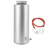 Radiatore universale Refrigerante olio Can Can Overflow Tank Bottle 800 ml 27 once alte prestazioni in lega di refrigerante Refrigerante per tutti i veicoli per tutti i veicoli (Argento)