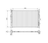 VALEO 701109 Radiatore motore