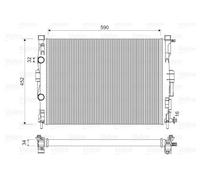 Valeo Radiatore Acqua VA732946 Alluminio per Renault Megane II 1.9 DCI