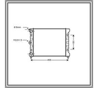 Radiatore Vw Passat-Santana B2-(Anno 1985-1988)