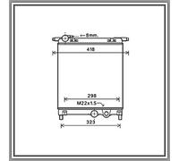 Radiatore Vw Up-(Anno 2012-2016)