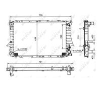 Radiatore Wasserkühler Motorkühler Adatto Per Audi 100 4A C4 2.8 E Quattro