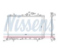 Nissens Radiatore motore 622971 per Hyundai Accent I X-3 1.3/1.3i 12V/1.5i