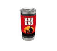 Radical Dad Western Style Padre e figlio che camminano al tramonto Bicchiere termico in acciaio inox doppia parete