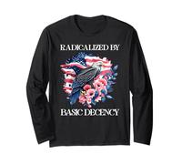 Radicalized By Basic Decency Flag PRO Democracy Anti Fascism Maglia a Manica