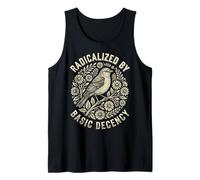 Radicalized by Basic Decency Folk Art Emblem Apparel Canotta