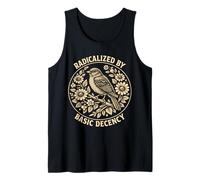 Radicalized by Basic Decency Folk Art Emblem Apparel Canotta