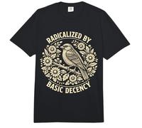 Radicalized by Basic Decency Folk Art Emblem Apparel Comfort Colors Adult Heavyweight T-Shirt