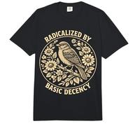 Radicalized by Basic Decency Folk Art Emblem Apparel Comfort Colors Adult Heavyweight T-Shirt